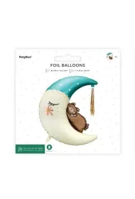 PartyDeco Balon foliowy Mi� na ksi�ycu 80x98cm