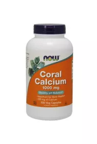 Now Foods Wapno Koralowe (Coral Calcium) - Wapno z Koralowca 1000 mg Suplement diety 250 kaps.