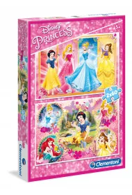 Puzzle 2 x 60 el. Supercolor. Ksi�niczki Clementoni