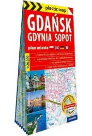 Plastic map Gda�sk, Gdynia, Sopot 1:26 000