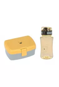 Lassig Zestaw na lunch Lunchbox + Tritanowa butelka - bidon 460 ml About Friends Lew