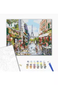Brushme Malowanie po numerach - Lunch w Pary�u 40x50cm