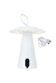 H&S Decoration Lampa stoowa USB LED biaa 17 cm