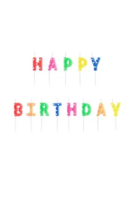 PartyDeco �wieczki urodzinowe Happy Birthday 2.5cm 13 szt