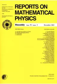 Reports on Mathematical Physics 92/3 2023