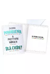Kukartka Karnet Powodzenia, z�ocony V-073 (14x18,5cm)
