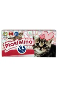 Plastelina szkolna Kotki 12 kolor�w ASTRA