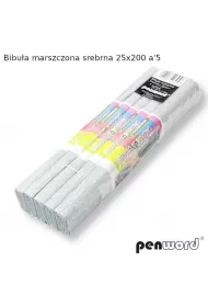 Polsirhurt Bibu�a marszczona srebrna 25x200cm 5 szt.