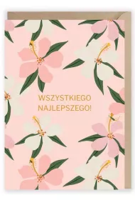 Cardie Kartka urodzinowa Kwiaty, eko koperta K015