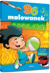 Malowanki z kolorowym wzorem. 96 malowanek dla ma�ego artysty