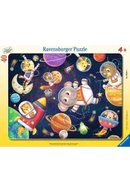 Puzzle 40 Animals in Space Frame Ravensburger