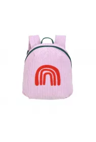 Lassig Plecak mini sztruks Little Gang Rainbow lilac