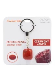 Kukartka Brelok Powodzenia ka�dego dnia czerwony jaspis