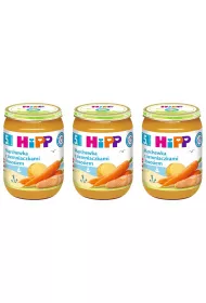 Hipp Marchewka z ziemniaczkami i ososiem po 5. miesicu zestaw 3 x 190 g