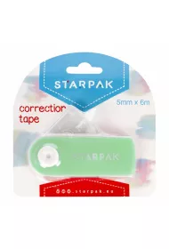 Starpak Korektor w ta�mie pastelowy zielony 5mm x 6m