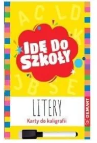 Id� do szko�y. Litery. Karty do kaligrafii z pisakiem sucho�cieralnym