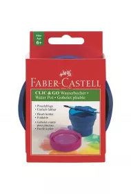 Faber-Castell Pojemnik na wod Click&Go niebieski