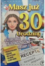 Yeku Karnet Urodziny 30