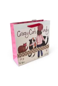 Alex Clark Torebka prezentowa du�a - Crazy Cat Lady Kociara