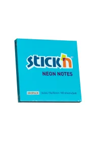 Stickn Notes samoprzylepny niebieski neon 76x76mm 100 kartek