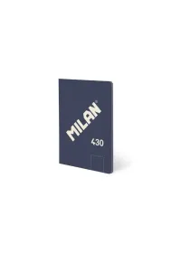 Milan Zeszyt klejony A5/48K g�adki niebieski