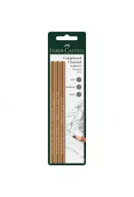 Faber-Castell Wgiel w kredce 3 szt.