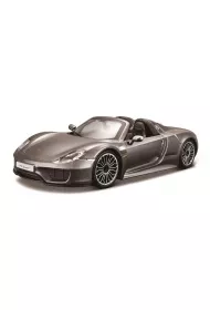 Bburago model porsche 918 spyder grey 1:24