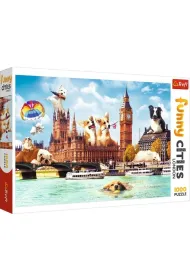 Puzzle 1000 el. Funny Cities. Psy w Londynie Trefl