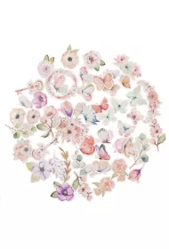 Dalprint Kszta�ty papierowe Boho flowers & Butterflies 50 szt.