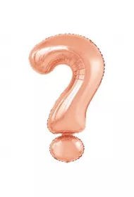 Amscan Balon foliowy znak ? r�owe z�oto 53x86cm