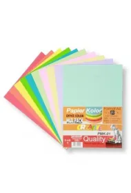 Penword Papier kolorowy A4 pastel i standard 10x10 arkuszy