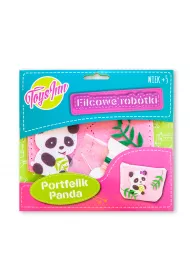 Filcowy portfel Panda r�owy Stnux