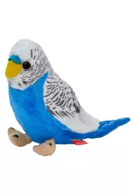 Pluszowa papuga falista 13cm bia�o-niebieska Beppe