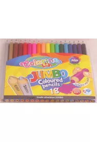 Patio Kredki o��wkowe okr�g�e Jumbo Colorino  + temper�wka 18 szt.