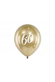 PartyDeco Balony Glossy 60-tka z�ote 30cm