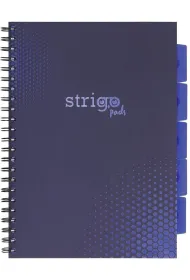 Strigo Ko�ozeszyt Pads B5 Basic granatowy kratka 100 kartek