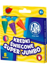Astra Kredki �wiecowe Super Jumbo 8 kolor�w