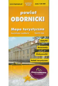 Powiat Obornicki mapa turystyczna