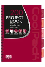 CoolPack Koobrulion A4 Red kratka 100 kartek