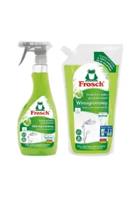 Frosch �rodek do kabin prysznicowych winogronowy + zapas w worku Zestaw 500 ml + 1000 ml