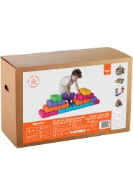 Klocki konstrukcyjne dla najm�odszych Klocki Budowlane Ceg�y 33el pastel