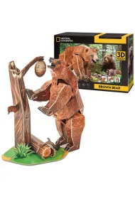 Cubic Fun Puzzle 3D National Geographic - Nied�wied� brunatny