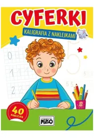 Cyferki. Kaligrafia z naklejkami