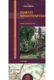 Powiat Nowotomyski. Mapa turystyczna