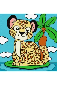 Malowanie po numerach - Gepard Kids 25x25cm Ideyka