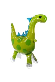 Balon foliowy je�d��cy z k�kami - dinozaur