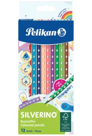 Pelikan Kredki tr�jk�tne Silverino 12 szt.