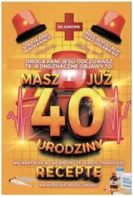 Yeku Karnet Urodzinowy z recept� 40