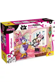 Puzzle dwustronne 24 el. Supermaxi. Myszka Minnie Lisciani