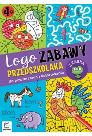 Logo zabawy przedszkolaka. Do powtarzania i kolorowania z abk